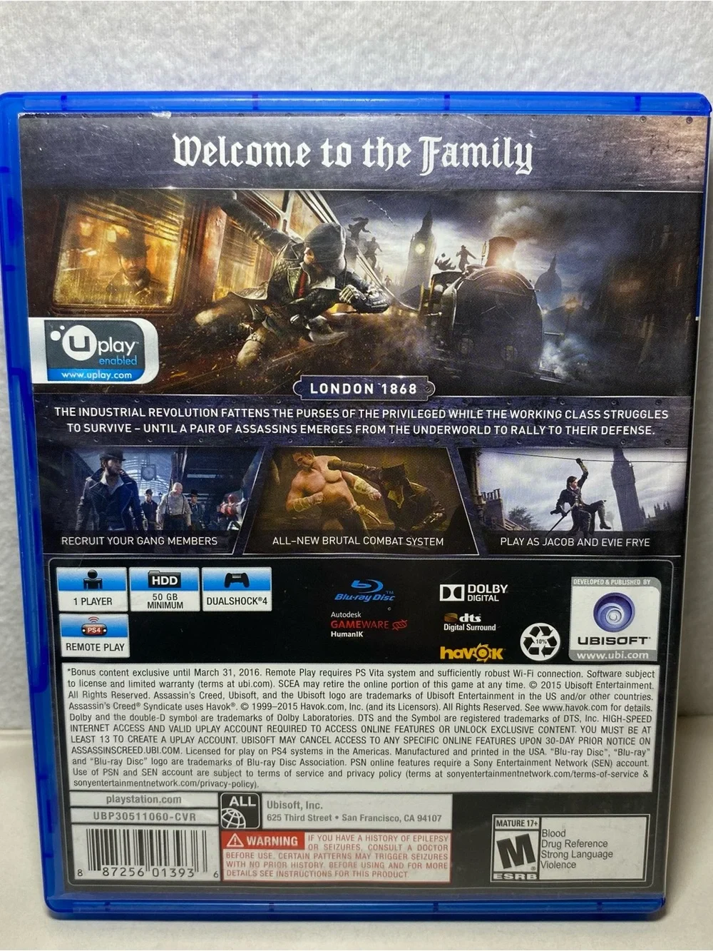 PlayStation 4 Assassin's Creed Syndicate Limited Ed Chronicles Origins PS4 LOT